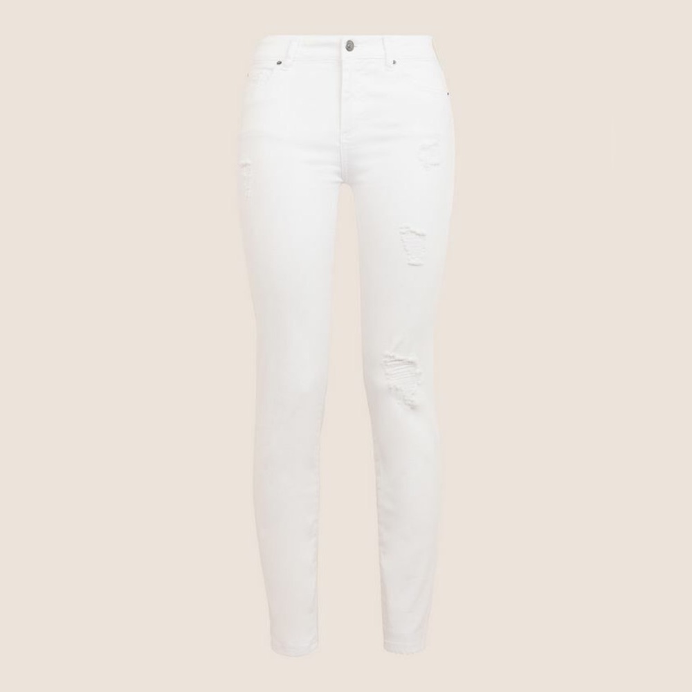 White jeans  Armani Exchange Women's, J01 Super Skinny Mid Rise Jeans